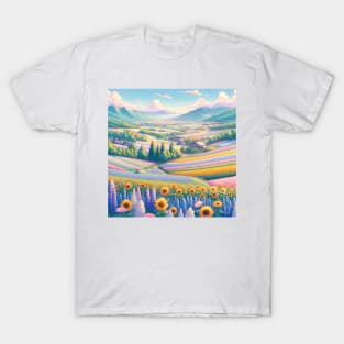 Hokkaido Niseko Flower Fields T-Shirt